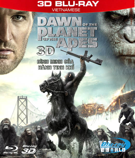 Z110. Dawn of the Planet of the Apes 2014 - BÌNH MINH CỦA HÀNH TINH KHỈ 3D50G (DTS-HD MA 7.1)